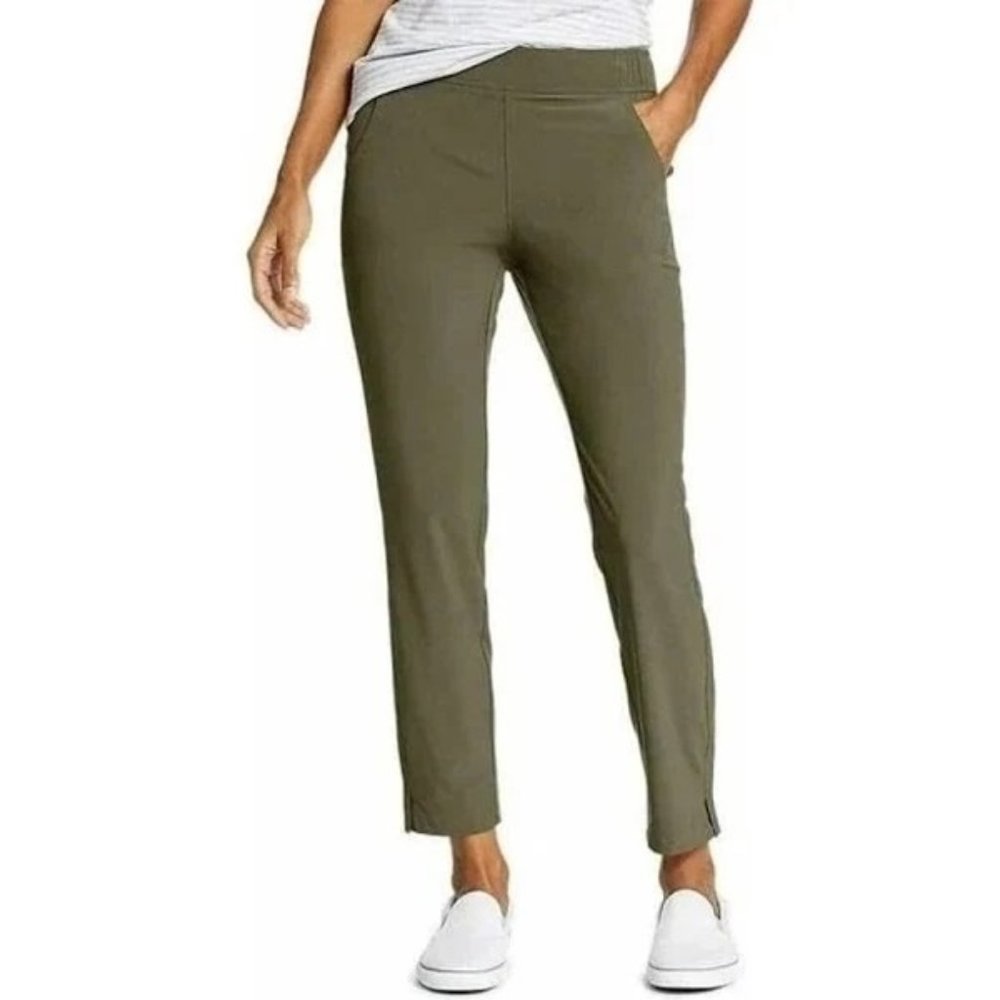 Women's Eddie Bauer Departure Ankle Pant Thyme Green 3XL
